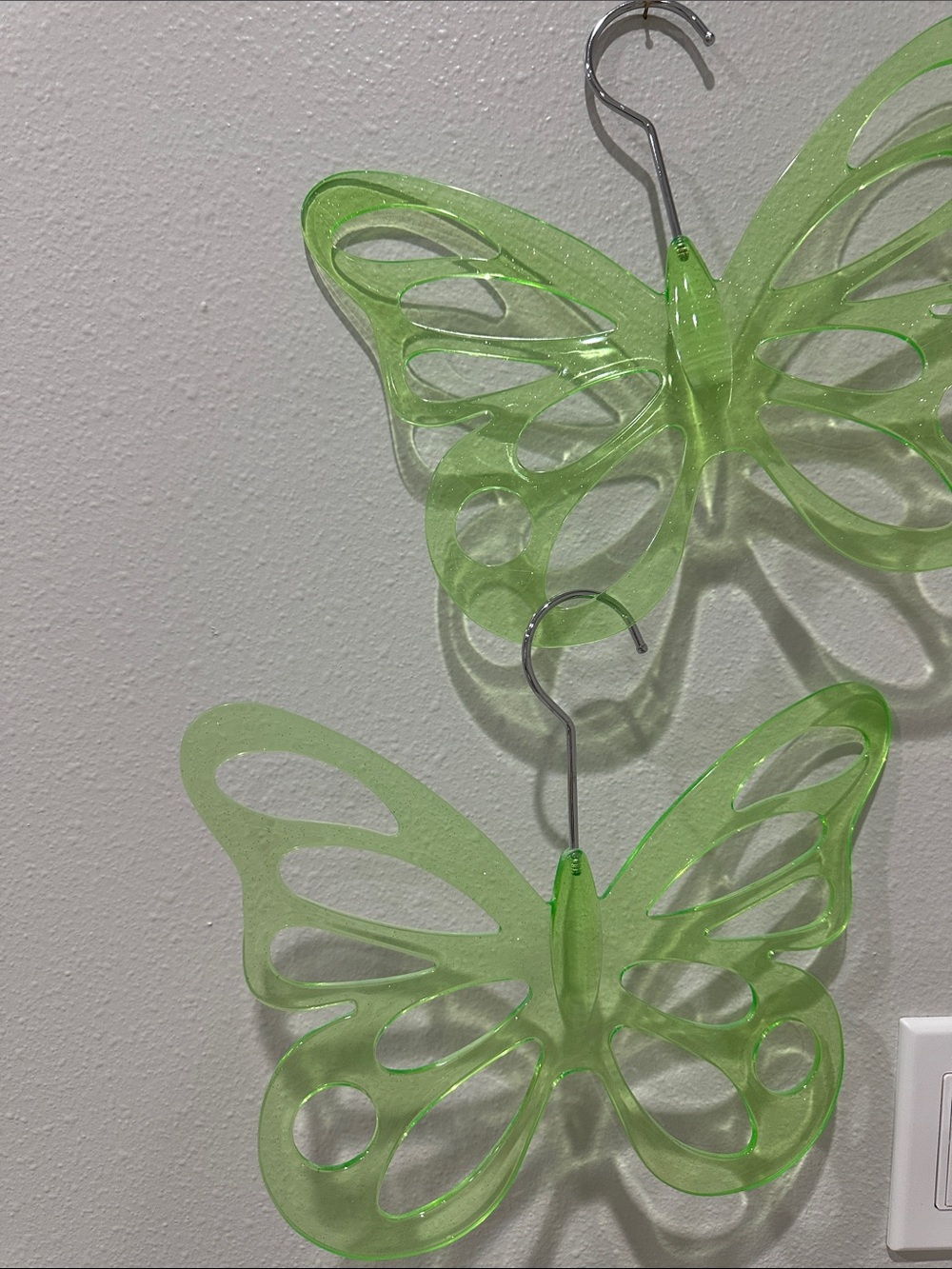 Decorative Green Butterfly Wall Hooks by